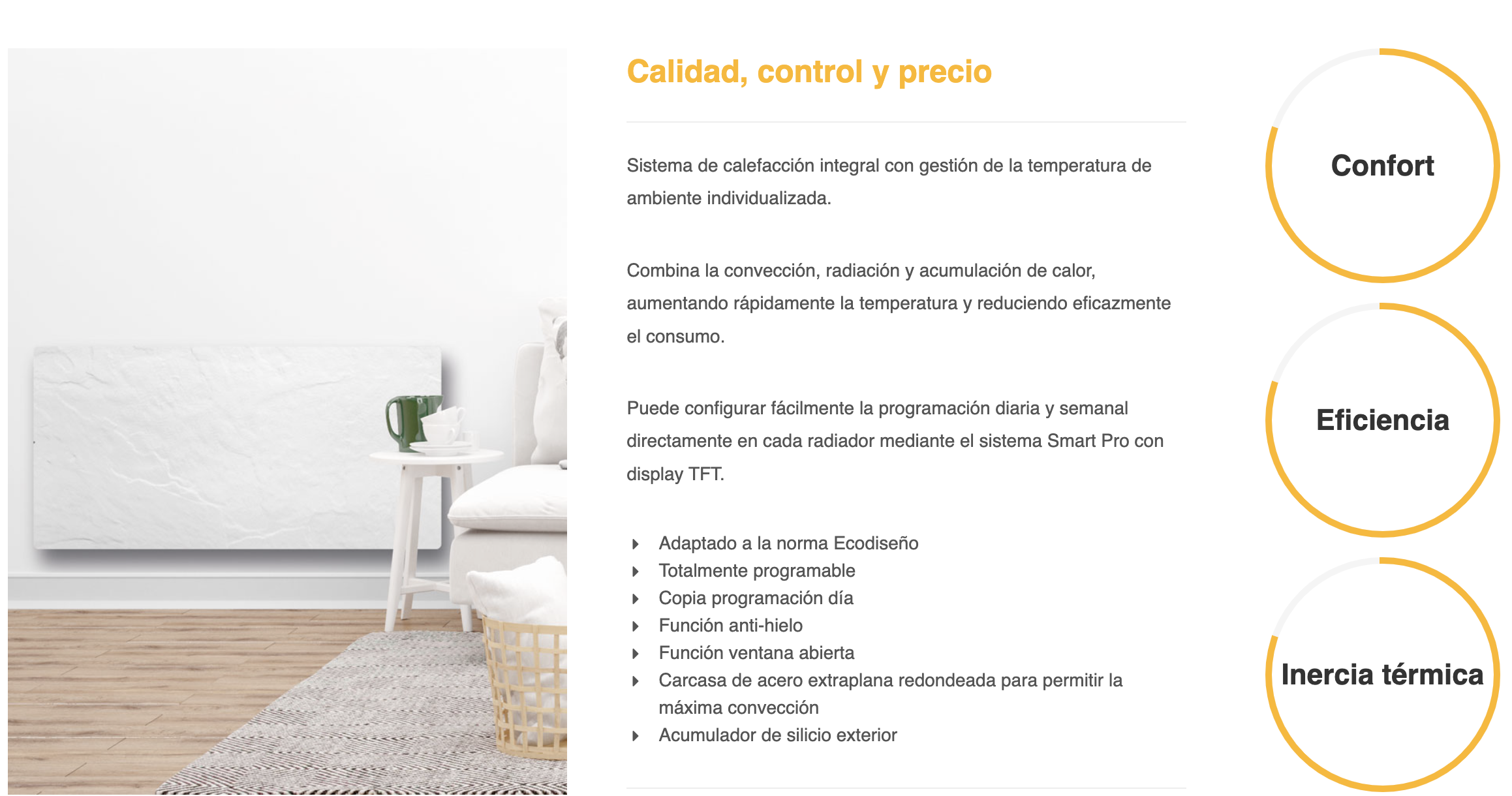 Radiador discount acumulador ceramico